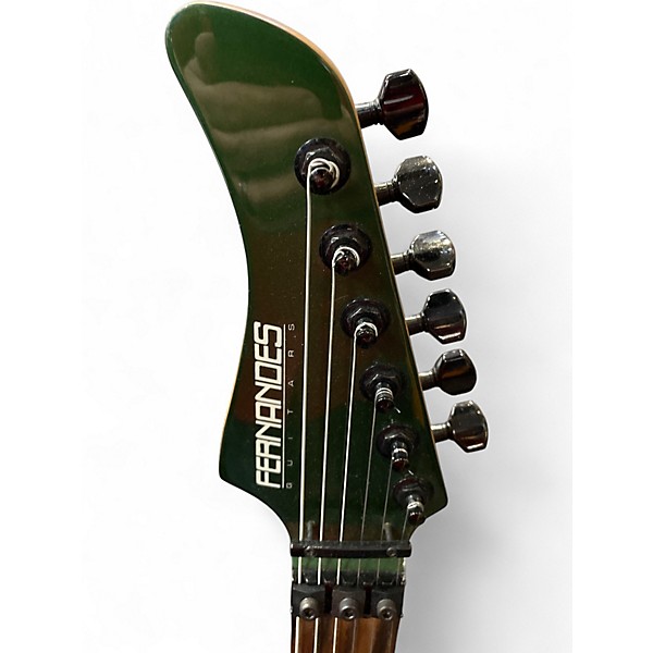 Used Fernandes REVOLVER Green Solid Body Electric Guitar