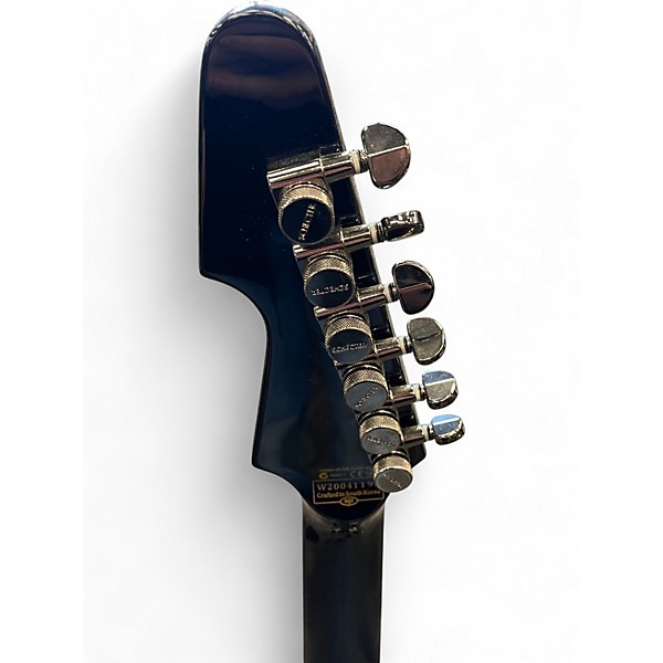 Used Schecter Guitar Research Blackjack Avenger Floyd Rose Black Solid Body Electric Guitar