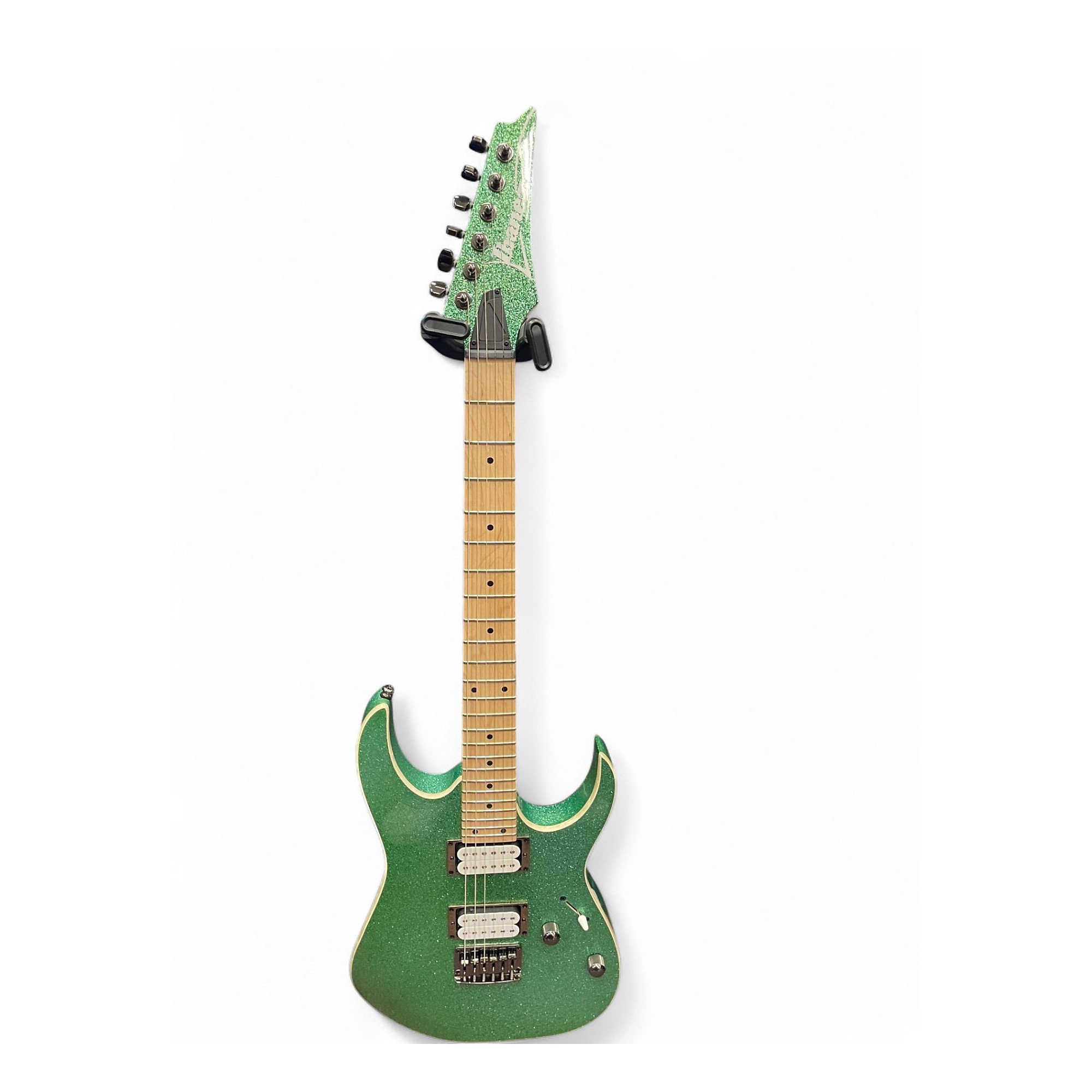 Used Ibanez RG421MSP Green Sparkle Solid Body Electric