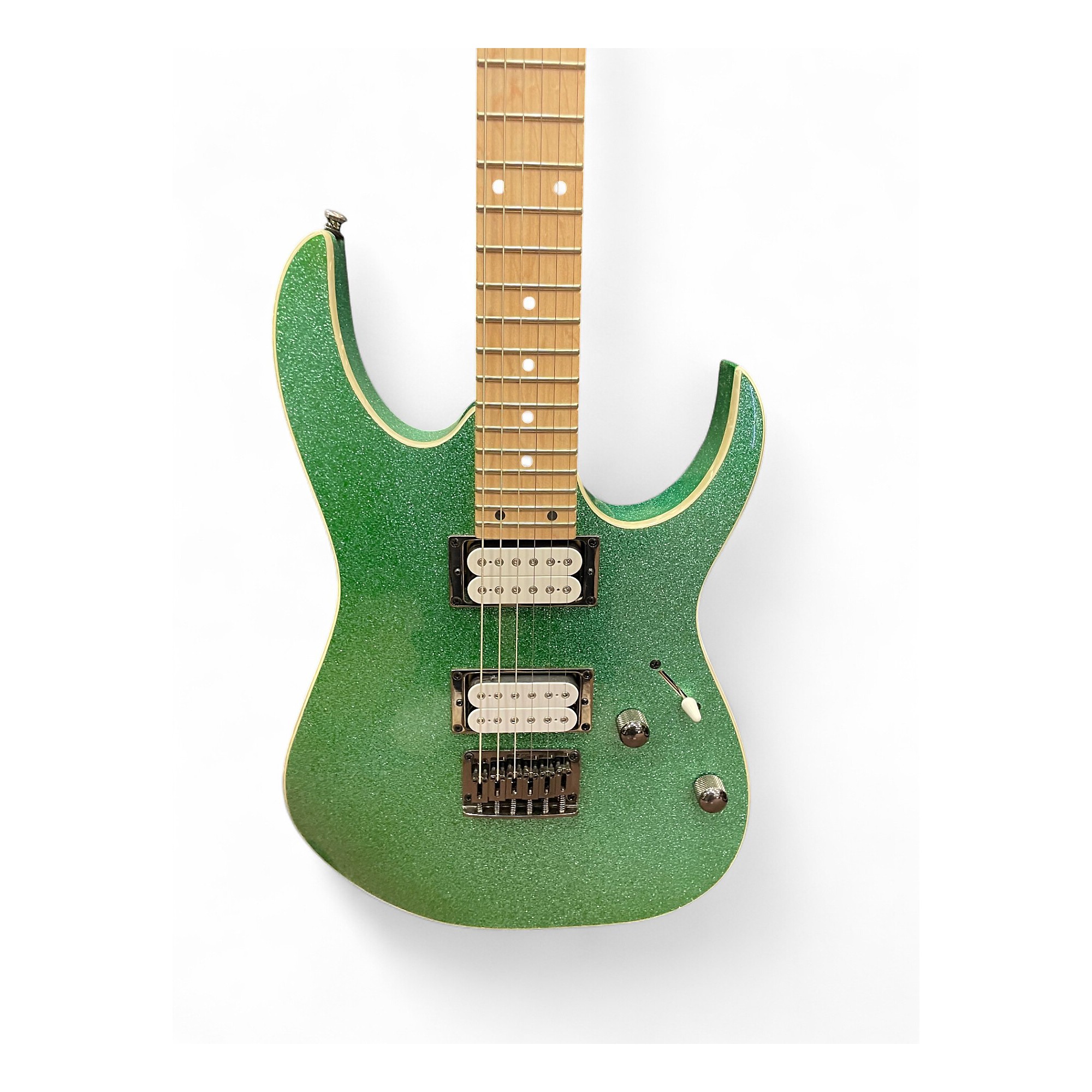 希少！海外限定モデル Ibanez RG421MSP グリーンスパークル Used Ibanez RG421MSP Green Sparkle Solid Body Electric