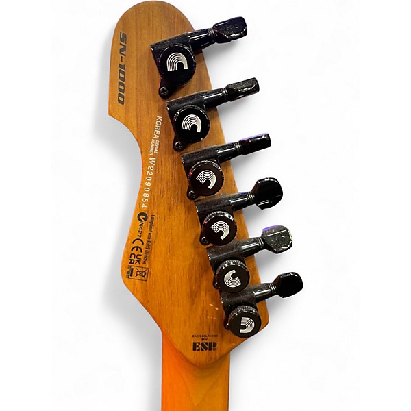 Used ESP LTD SN-1000 EVERTUNE Black Solid Body Electric Guitar