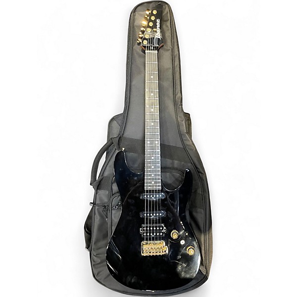 Used Ibanez AZ26P1 Black and Gold Solid Body Electric Guitar