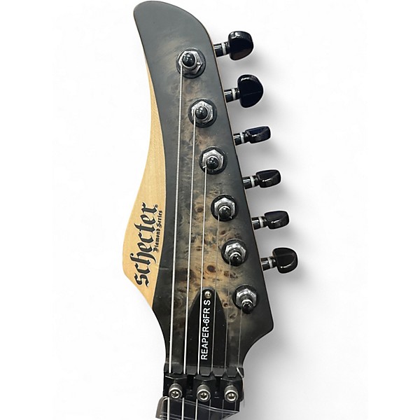 Used 2022 Schecter Guitar Research Reaper-6FR S Buckeye Burst Solid Body Electric Guitar