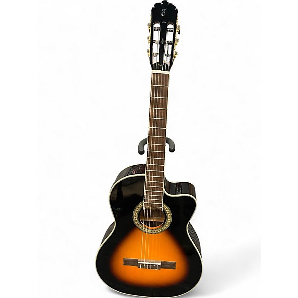 Used Tagima WS10 EQ 2 Tone Sunburst Classical Acoustic Electric Guitar