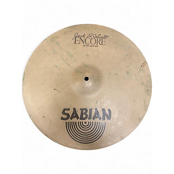 Used SABIAN 16in Jack Dejohnette Encore Signature Crash Cymbal