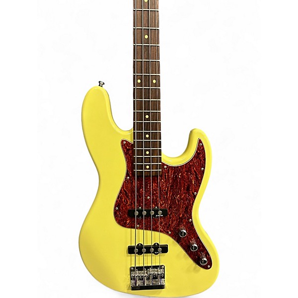 Used Schecter Guitar Research DIAMOND J Cream Electric Bass Guitar