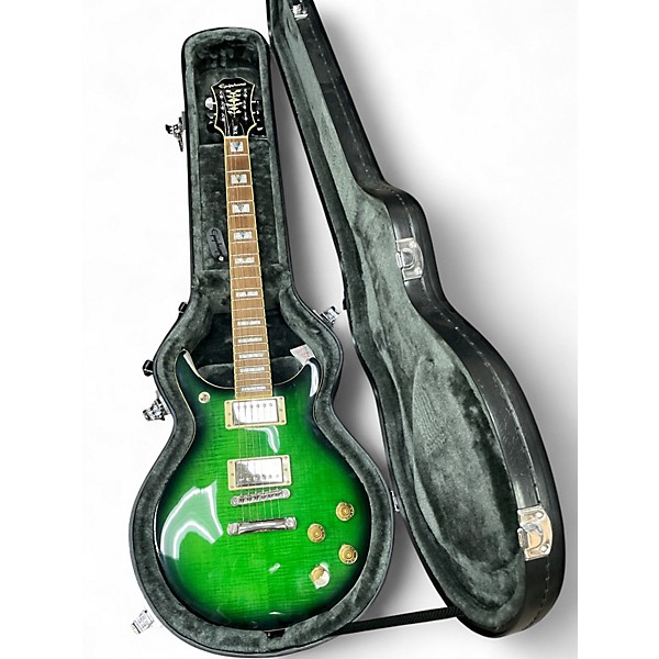 10907】 Epiphone Les Paul DC PRO Green 10907】 Epiphone Les Paul