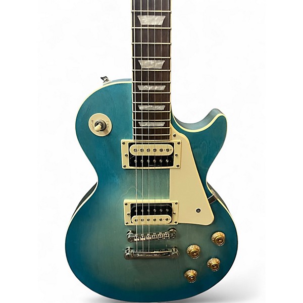 Used Epiphone Les Paul Standard Pro Trans Blue Solid Body Electric Guitar