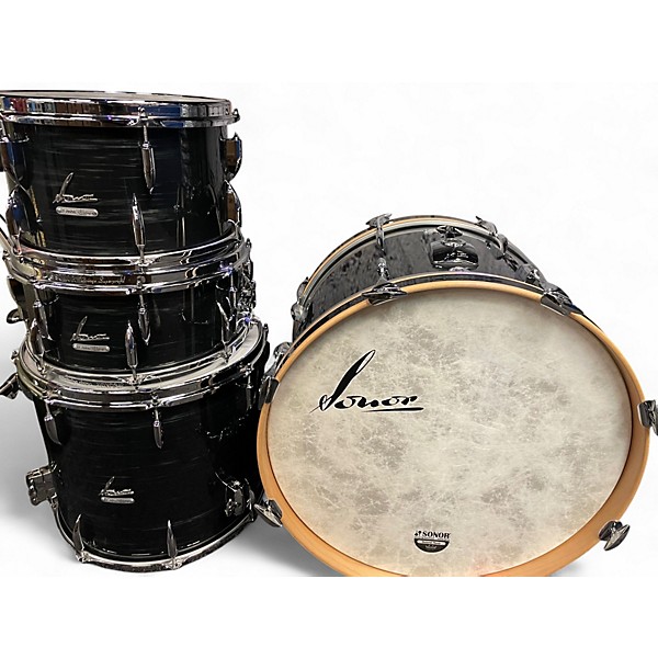 Used SONOR 4 Piece VINTAGE SERIES BLACK SLATE Drum Kit