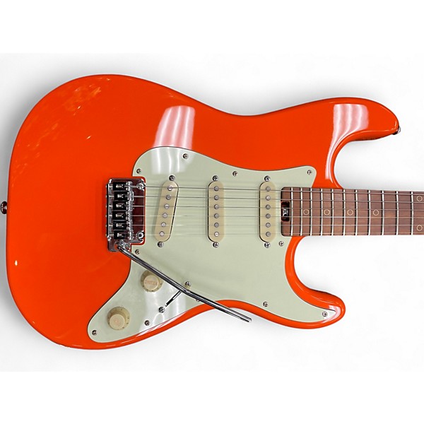 Used Schecter Guitar Research NICK JOHNSTON SSS Orange Solid Body Electric Guitar