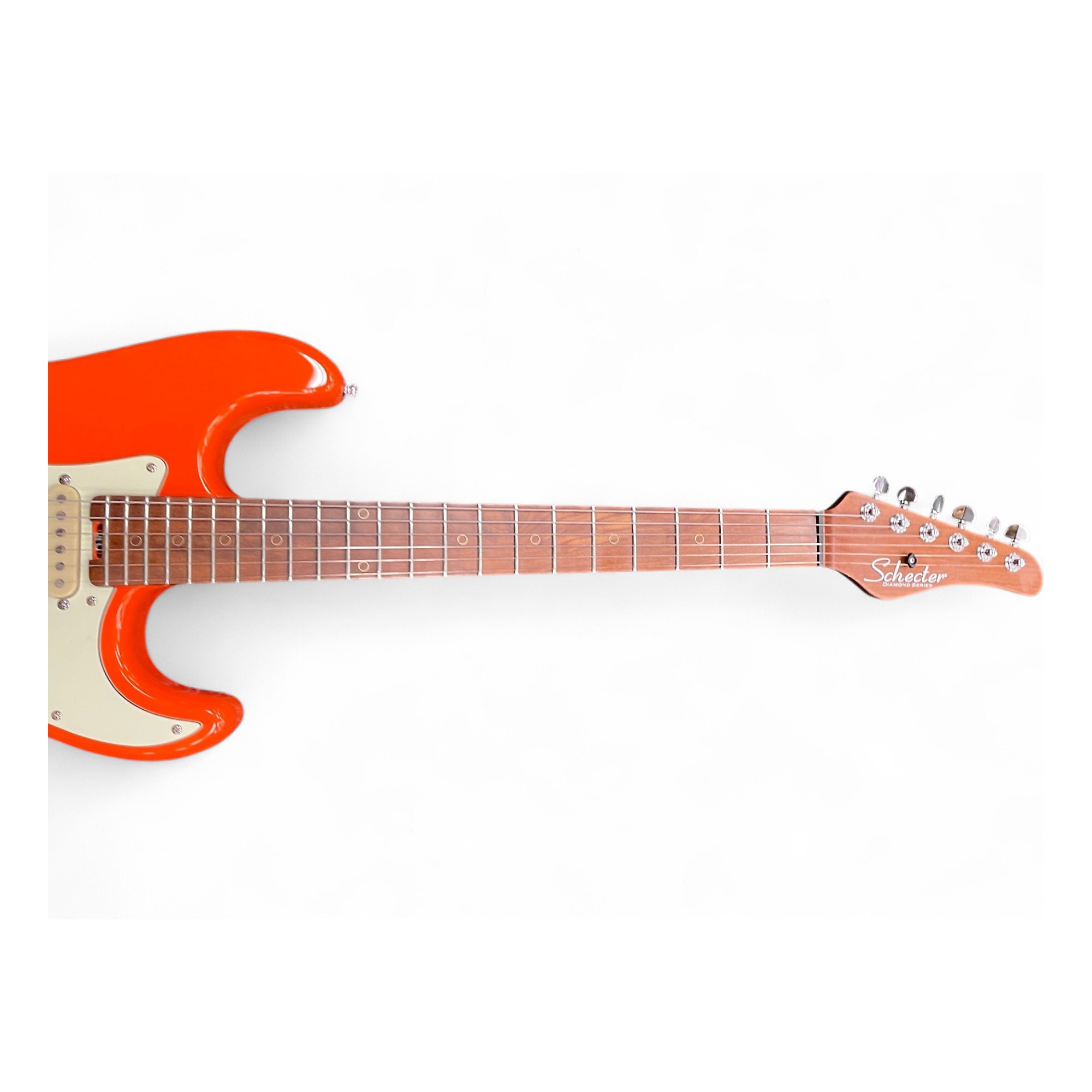 Used Schecter Guitar Research NICK JOHNSTON SSS Orange Solid Body