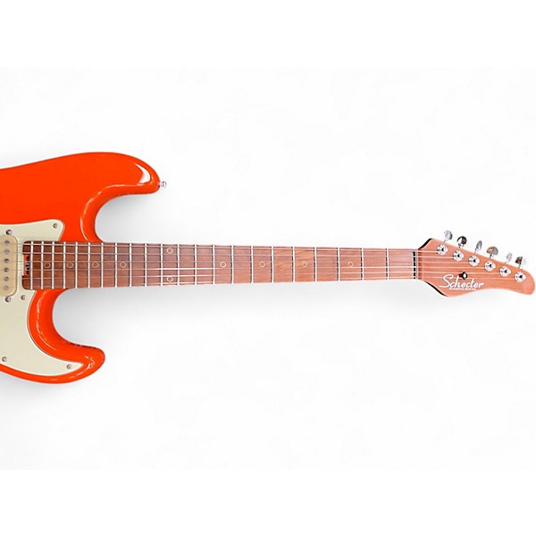 Used Schecter Guitar Research NICK JOHNSTON SSS Orange Solid Body Electric Guitar