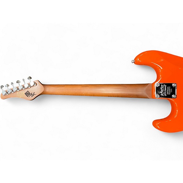 Used Schecter Guitar Research NICK JOHNSTON SSS Orange Solid Body Electric Guitar