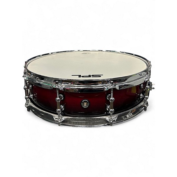 Used SPL 14in PICCOLO SNARE RED BLACK BURST Drum