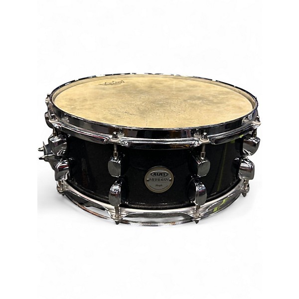 Used Mapex 14X8 Meridian Snare BLACK SPARKLE Drum