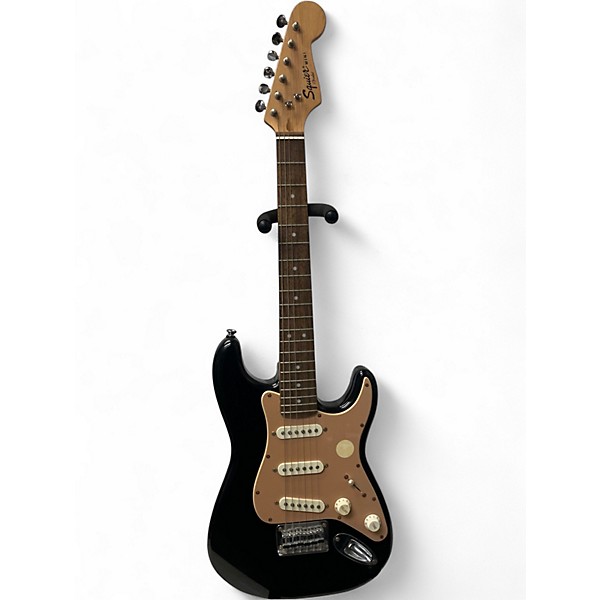 Used Squier MINI STRATOCASTER Black Solid Body Electric