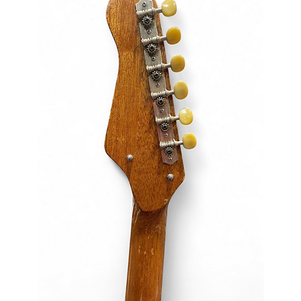 Vintage 1970s Barclay Guitar 3 Tone Sunburst Solid Body Electric Guitar