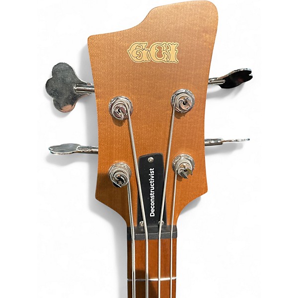 Used Gci God City Instruments Olympic White Electric Bass Guitar