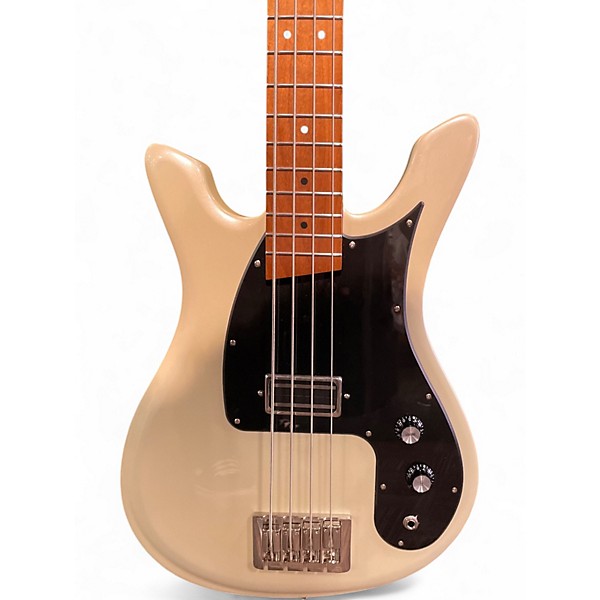 Used Gci God City Instruments Olympic White Electric Bass Guitar