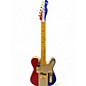 Used Fender BUCK OWENS TELECASTER RED, SILVER, AND BLUE SPARKLE Solid Body Electric Guitar thumbnail