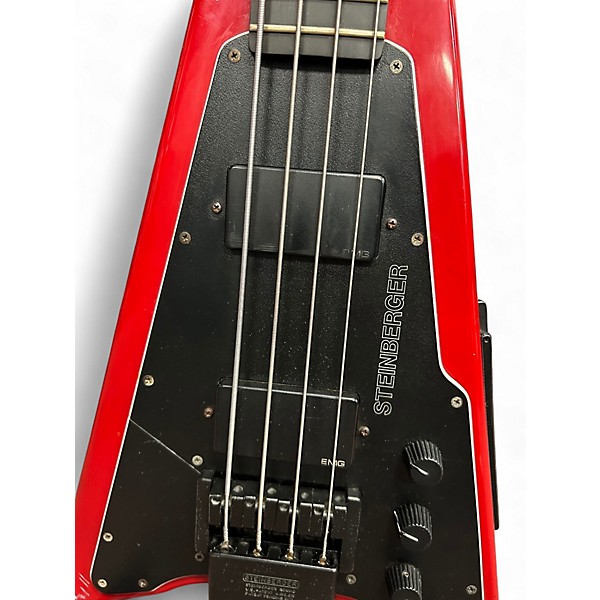 Used Steinberger XP2A Limited Edition Red Electric Bass Guitar
