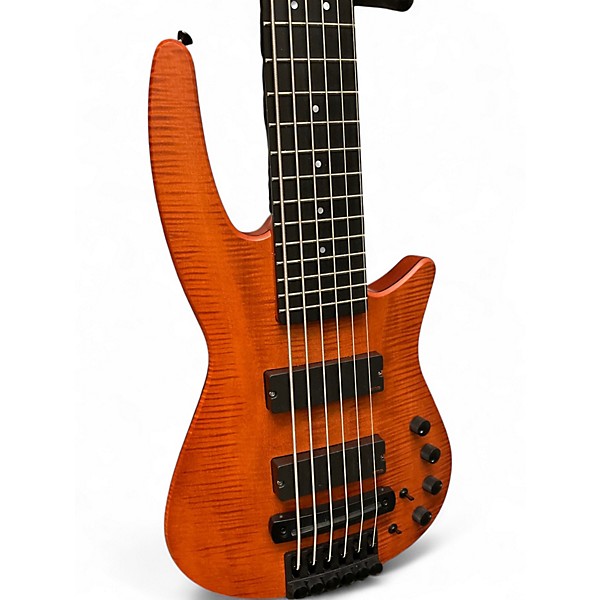 Used NS Design CR6 SATIN AMBER Electric Bass Guitar