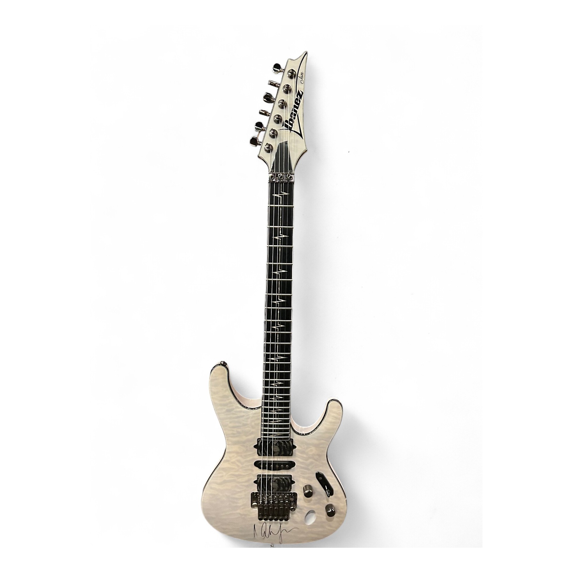 Used Ibanez jivax2 ghost white Solid Body Electric Guitar