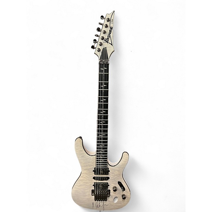 Used Ibanez jivax2 ghost white Solid Body Electric Guitar