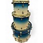 Used SJC Drums 3 Piece Custom Tour Series Ocean Blue Burst Drum Kit thumbnail