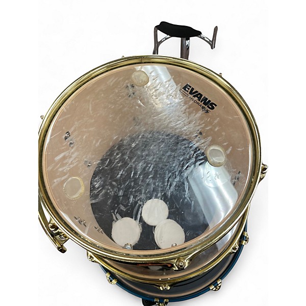 Used SJC Drums 3 Piece Custom Tour Series Ocean Blue Burst Drum Kit