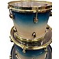 Used SJC Drums 3 Piece Custom Tour Series Ocean Blue Burst Drum Kit