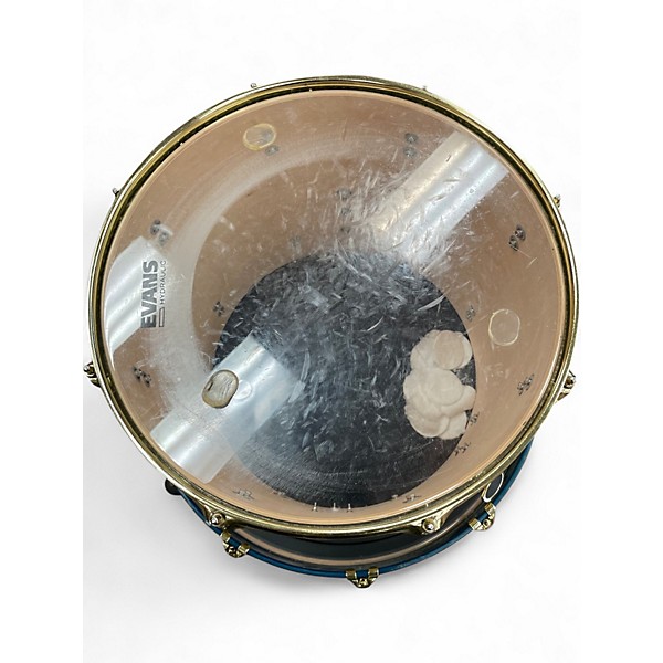 Used SJC Drums 3 Piece Custom Tour Series Ocean Blue Burst Drum Kit