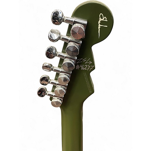 Used Reverend Shade Signature Army Green Solid Body Electric Guitar