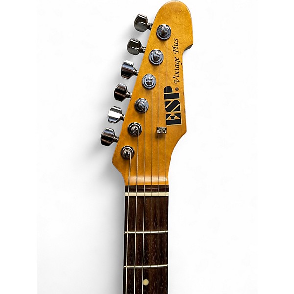 Used 2000s ESP Vintage Plus Olympic White Solid Body Electric Guitar