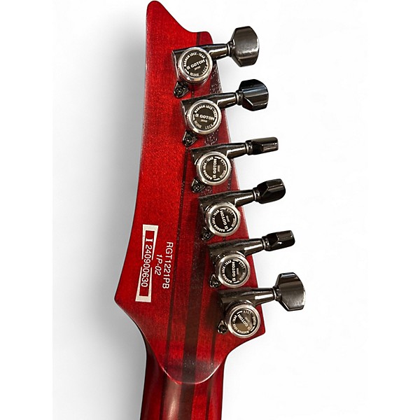 Used Ibanez rgt1221pb Red Solid Body Electric Guitar