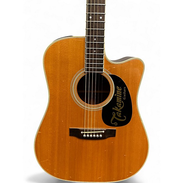 Used Takamine EF-360SC Natural Acoustic Electric Guitar