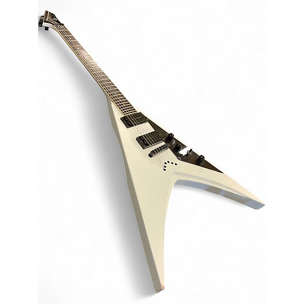 Used ESP LTD DV8R Dave Mustaine Signature White Solid Body Electric Guitar