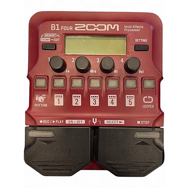 Used Zoom B1 FOUR Effect Pedal Package