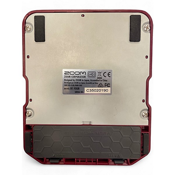 Used Zoom B1 FOUR Effect Pedal Package