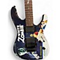 Used ESP        Used ESP LTD Kirk Hammett Signature White Zombie Custom Graphic Solid Body Electric Guitar