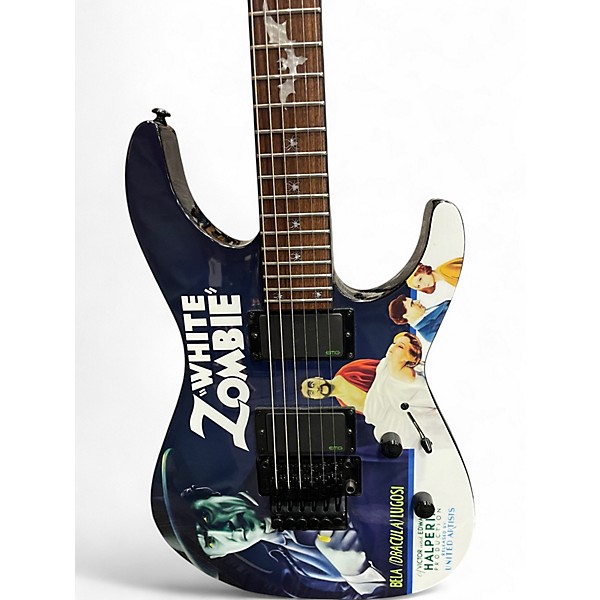 Used ESP        Used ESP LTD Kirk Hammett Signature White Zombie Custom Graphic Solid Body Electric Guitar