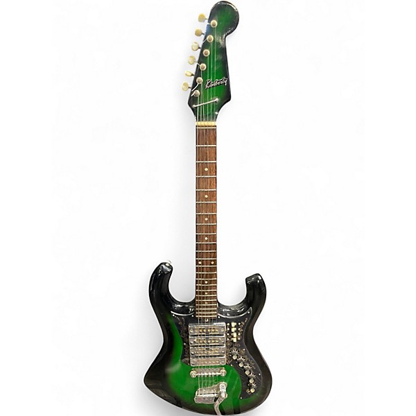 Vintage 1970s Kimberly ET-440 BISON GREEN Solid Body