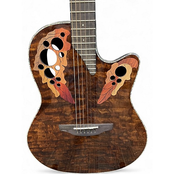 Used Ovation CE44P Celebrity Dark Tiger Eye Acoustic