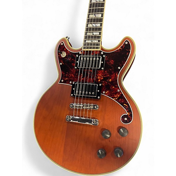 Used 2020 D'Angelico Deluxe Series Brighton Solidbody Electric Guitar With USA Se Matte Walnut Solid Body Electric Guitar