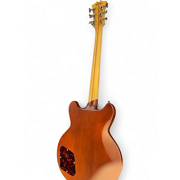 Used 2020 D'Angelico Deluxe Series Brighton Solidbody Electric Guitar With USA Se Matte Walnut Solid Body Electric Guitar