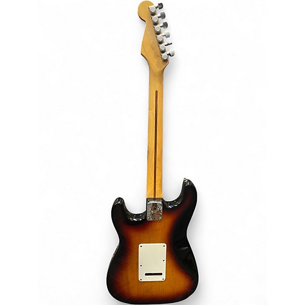 Vintage 1989 Fender Stratocaster Deluxe 2 Color Sunburst Solid Body Electric Guitar