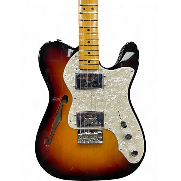 Used Fender AMERICAN VINTAGE II 1972 TELECASTER THINLINE 3 Color Sunburst Hollow Body Electric Guitar
