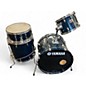 Used Yamaha 4 Piece Tour Custom Blue Drum Kit thumbnail