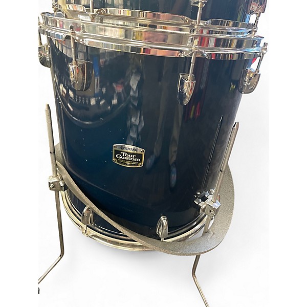 Used Yamaha 4 Piece Tour Custom Blue Drum Kit