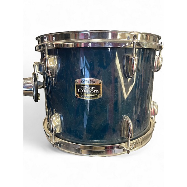 Used Yamaha 4 Piece Tour Custom Blue Drum Kit
